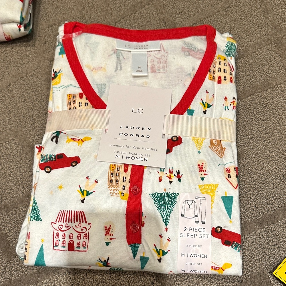 LC Lauren Conrad Women’s Pajamas - Red and White